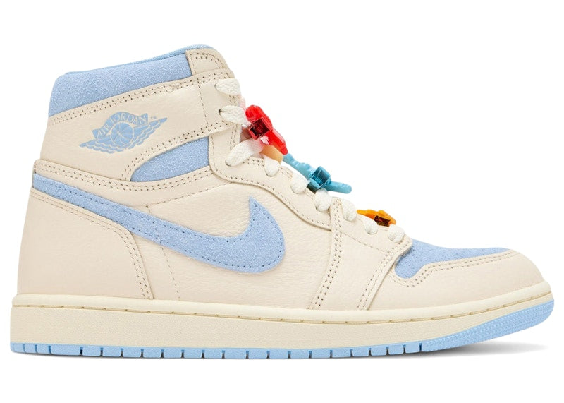 Air Jordan 1 Retro High OG Pale Ivory Psychic Blue (Women's) - Pale Ivory/Psychic Blue/Coconut Milk - FD2596-102