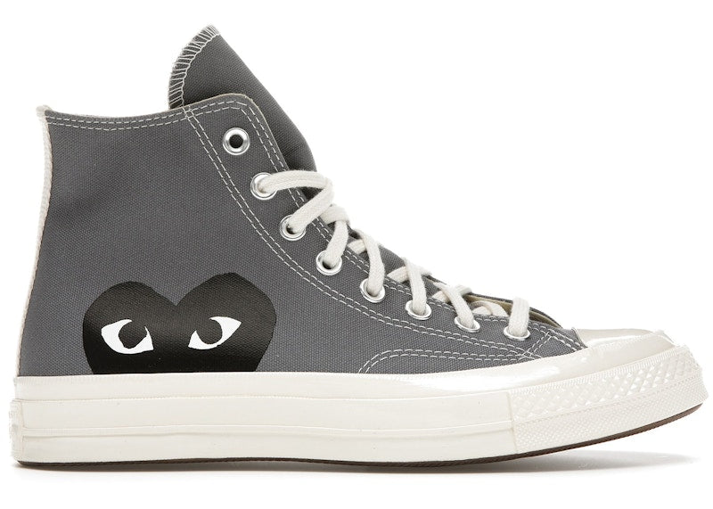 Converse Chuck Taylor All Star 70 Hi Comme des Garcons PLAY Grey - Steel Gray/Egret/Black - 171847C/A08793C