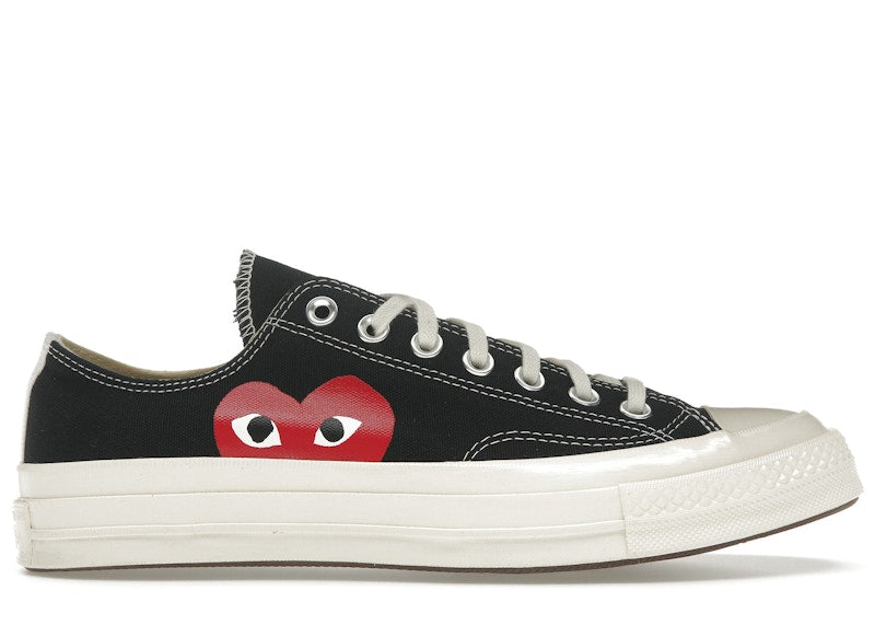 Converse Chuck Taylor All Star 70 Ox Comme des Garcons PLAY Black - Black/White-High Risk Red - 150206C/A08796C