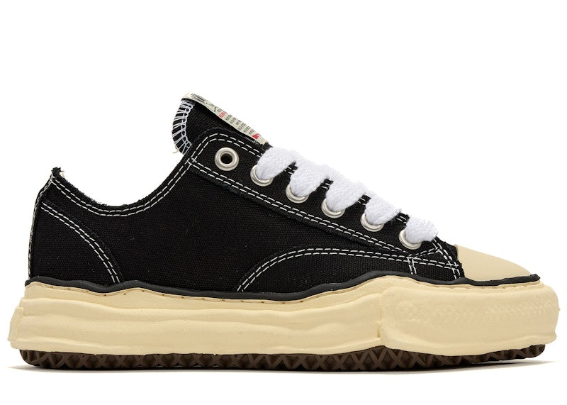 Maison Mihara Yasuhiro Peterson OG Sole Canvas Low Black White - A09FW733-BLK