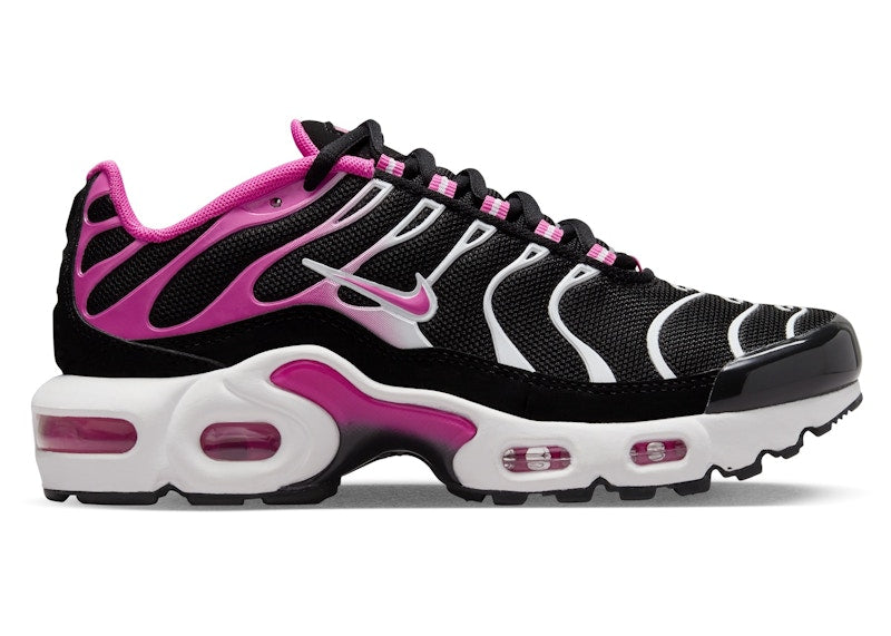 Nike Air Max Plus Black White Laser Fuchsia (GS) - Black/White/Laser Fuchsia - CD0609-025