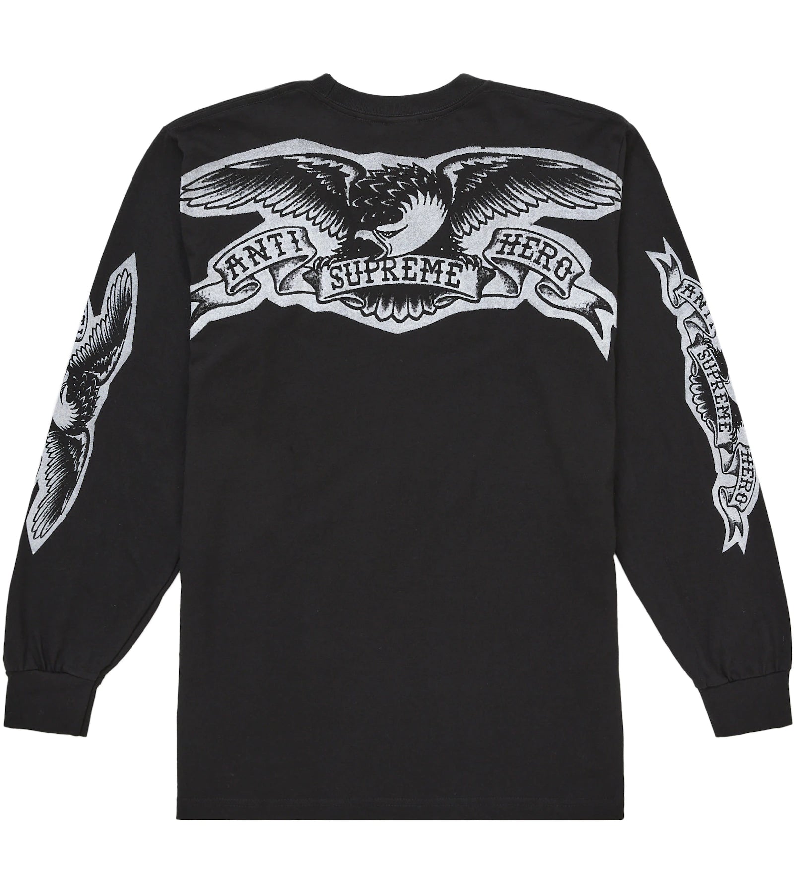 Supreme Antihero Eagle L S Tee Black - supreme-antihero-eagle-l-s-tee-black