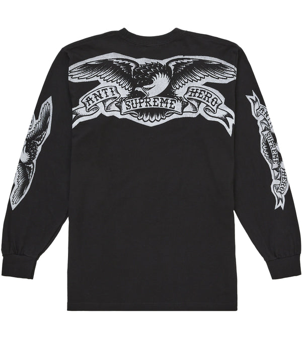 Supreme Antihero Eagle L S Tee Black - supreme-antihero-eagle-l-s-tee-black