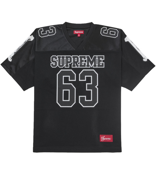 Supreme Bones Football Jersey Black - supreme-bones-football-jersey-black
