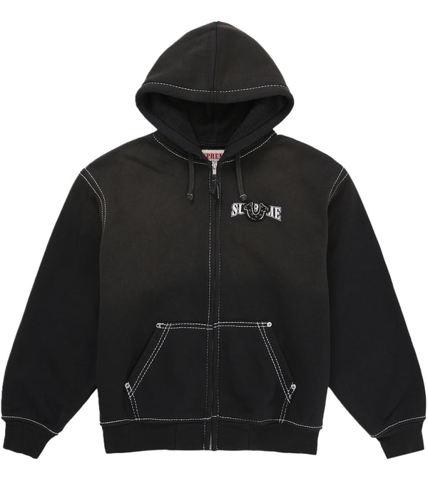 Supreme True Religion Zip Up Hooded Sweatshirt Fw25 Black - supreme-true-religion-zip-up-hooded-sweatshirt-fw25-black