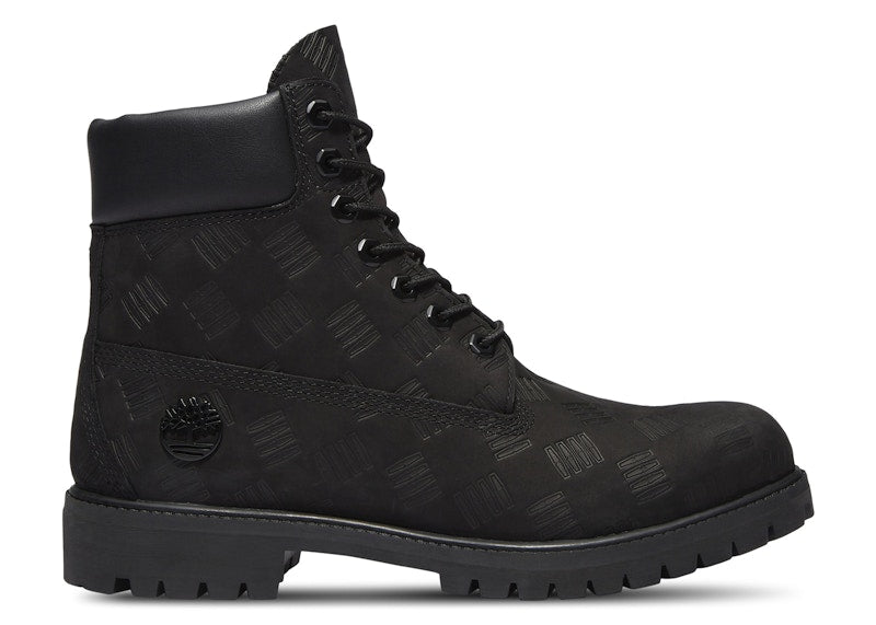 Timberland 6 Premium Waterproof Boot Black Debossed Print - TB0A2P6W-A5K