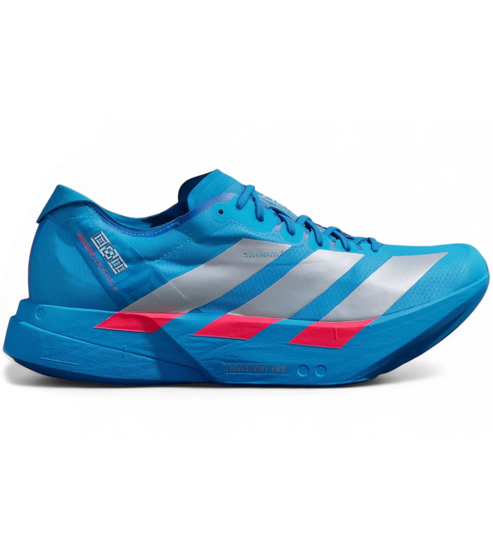 Adidas Adizero Adios Pro 4 Solar Blue Silver Metallic Lucid Red - Solar Blue/Silver Metallic/Lucid Red - JR4796