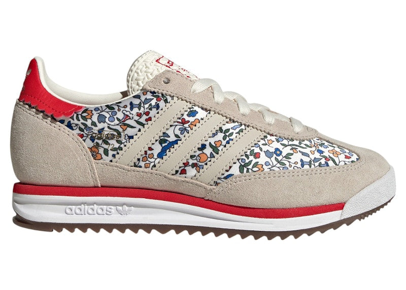 adidas SL 72 RS Liberty London Cloud White Bliss Gum (GS) - Cloud White/Bliss/Gum - JQ8404