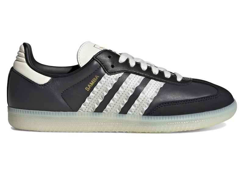 adidas Samba Ruffle Stripes Pack Black Off White (Women's) - Carbon/Off White/Core Black - JR8831