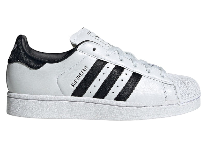 adidas Superstar II White Black Pony Hair (Women's) - Cloud White/Core Black/Cloud White - JH7052