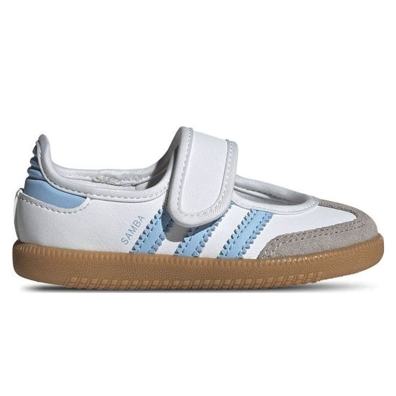 Adidas Samba Jane White Clear Sky (TD) - Cloud White/Clear Sky/Gum - JQ9322