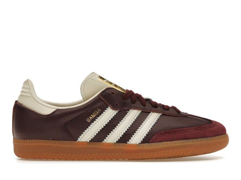 Adidas Samba OG Maroon Gold Metallic - Ansicht 1