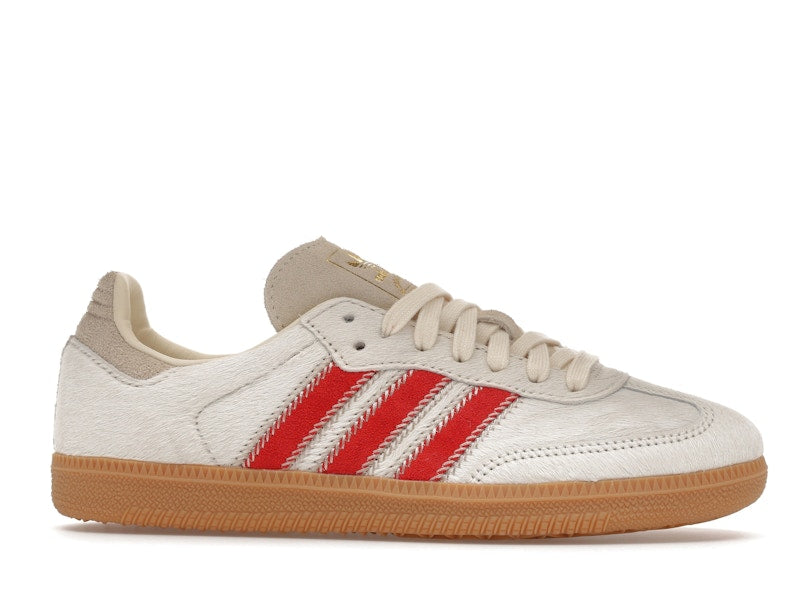 Adidas Samba OG Pony Hair Wonder Beige Better Scarlet - weergave 2