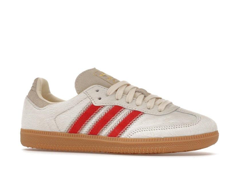 Adidas Samba OG Pony Hair Wonder Beige Better Scarlet - weergave 3
