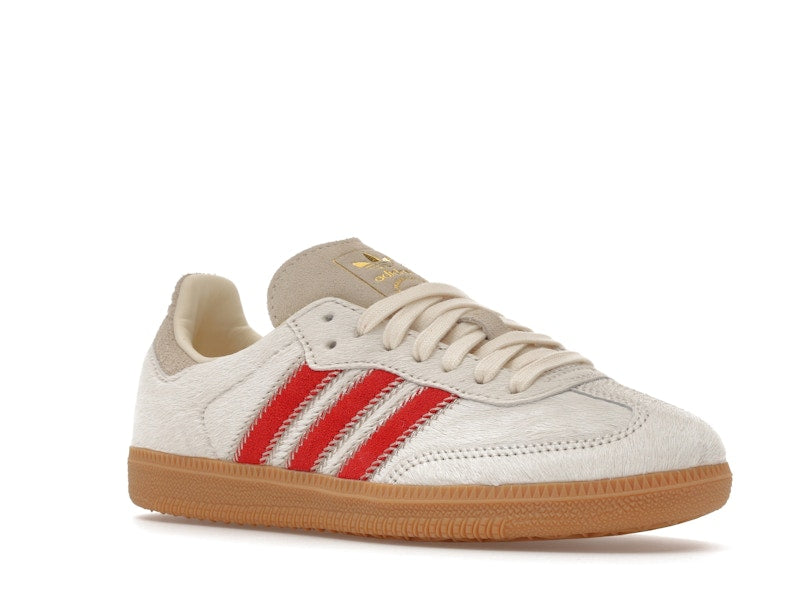 Adidas Samba OG Pony Hair Wonder Beige Better Scarlet - weergave 5