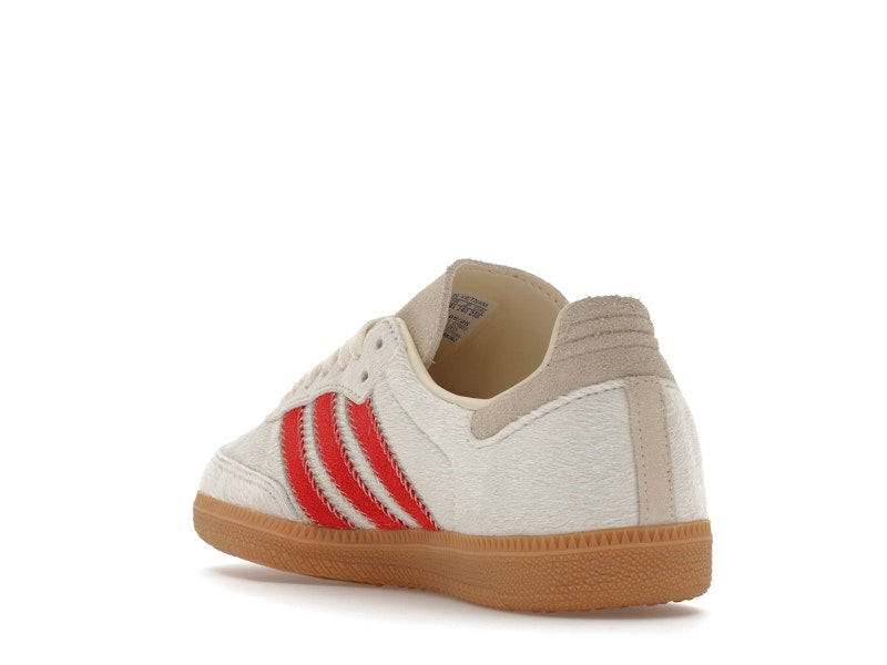 Adidas Samba OG Pony Hair Wonder Beige Better Scarlet - weergave 25