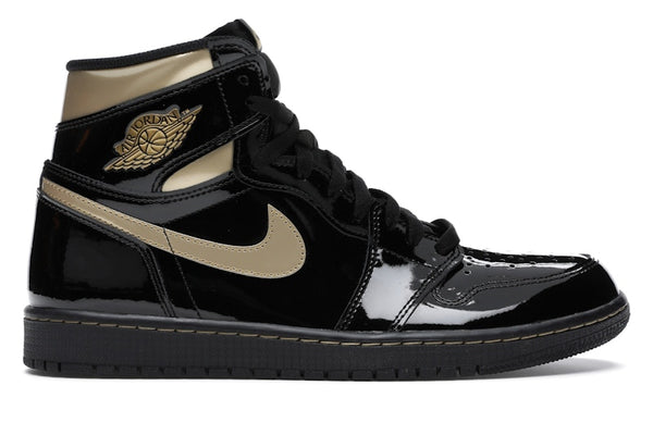 Air Jordan 1 Retro High Negro Metálico Dorado (2020)