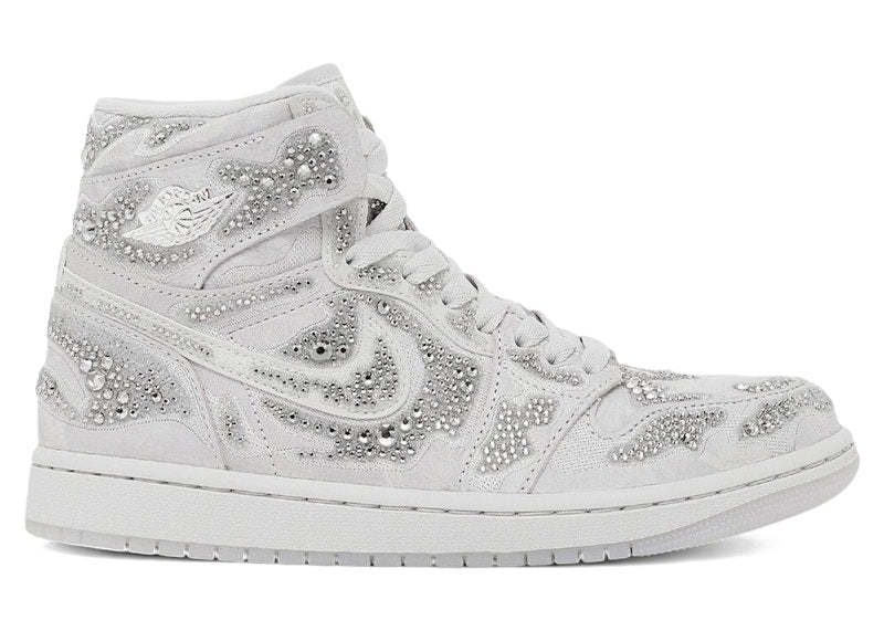 Air Jordan 1 Retro High OG Swarovski Vast Grey (Women's) - Vast Grey/Vast Grey/Photon Dust - HF6248-002
