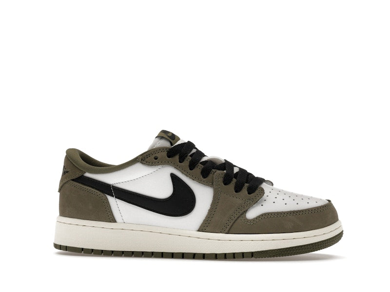 Air Jordan 1 Retro Low OG Medium Olive (GS) - vista 2