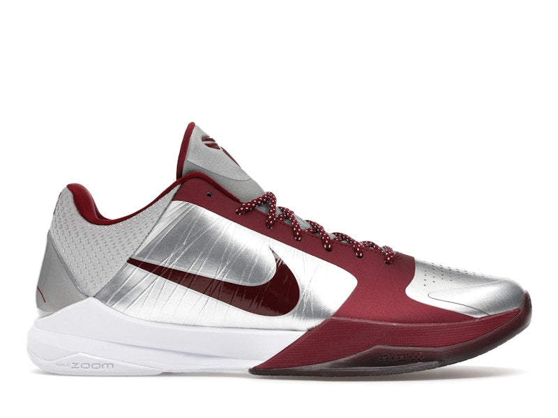 Nike Kobe 5 Protro Lower Merion Aces Away 2026 - Metallic Silver/Team Red/White - IM0557-001 - 01