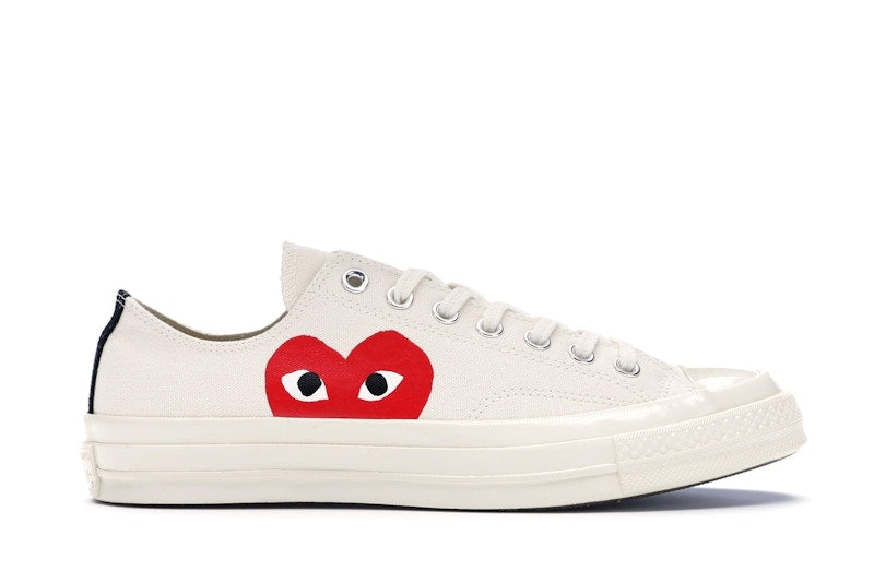 Converse Chuck Taylor All Star 70 Ox Comme des Garcons PLAY White - Milk/White-High Risk Red - 150207C/A08795C