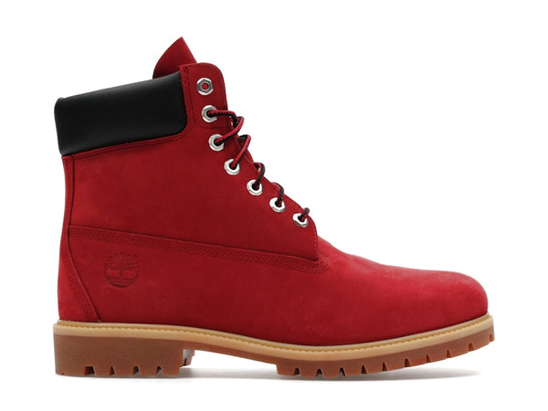 Timberland 6 Premium Waterproof Boot Dark Red Nubuck