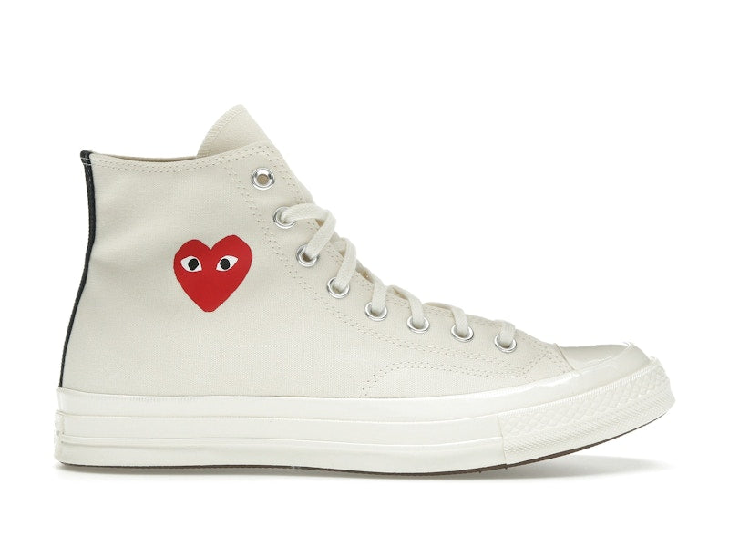 Converse Chuck Taylor All Star 70 Hi Comme des Garcons PLAY Single Heart Milk - Ansicht 1