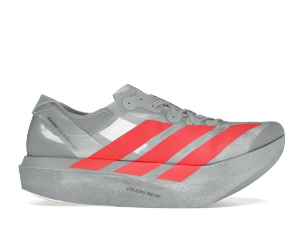 Adidas Adizero Adios Pro Evo 2 Silver Metallic Lucid Red - Silver Metallic/Lucid Red/Grey Two - JR7259 - 01