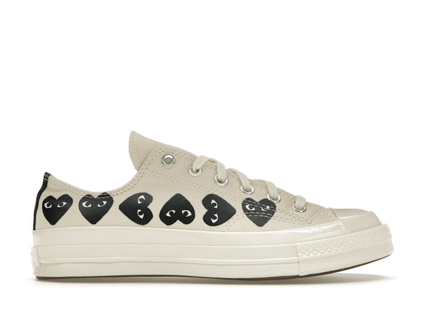 Converse Chuck Taylor All Star 70 Ox Comme Des Garcons Play Multi Heart Milk - Milk/Black/Egret - A08150C/AZ-K126-001-2 - 01