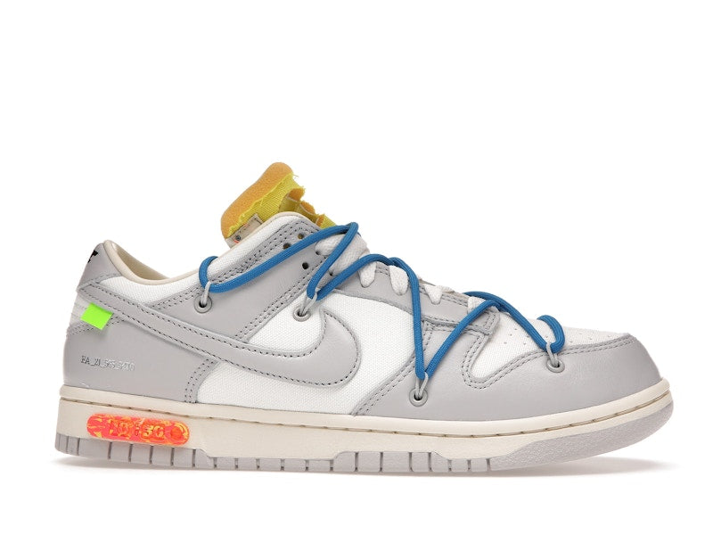 Nike Dunk Low Off White Lot 10 - Sail/Neutral Grey-Battle Blue - DM1602-112 - 01