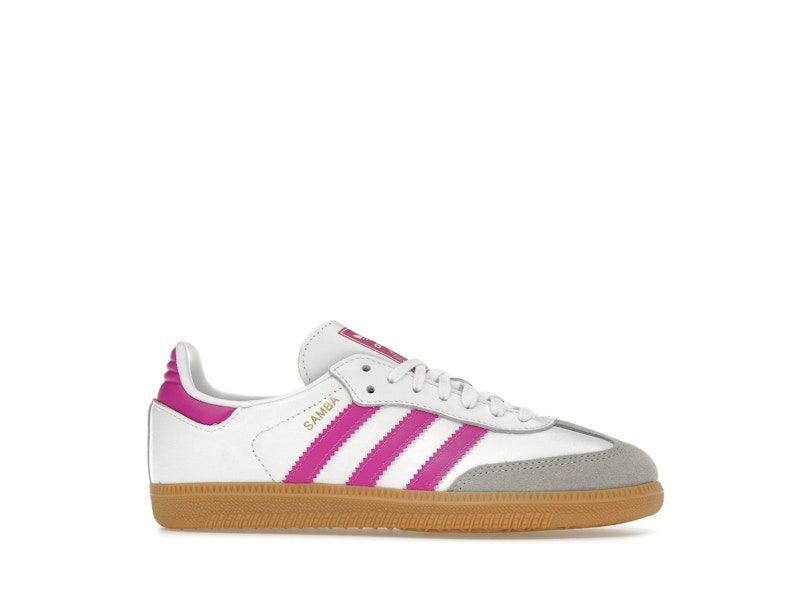 adidas Samba OG Footwear White Purple (Kids) - Footwear White/Purple/Gum - IH2873 - 01