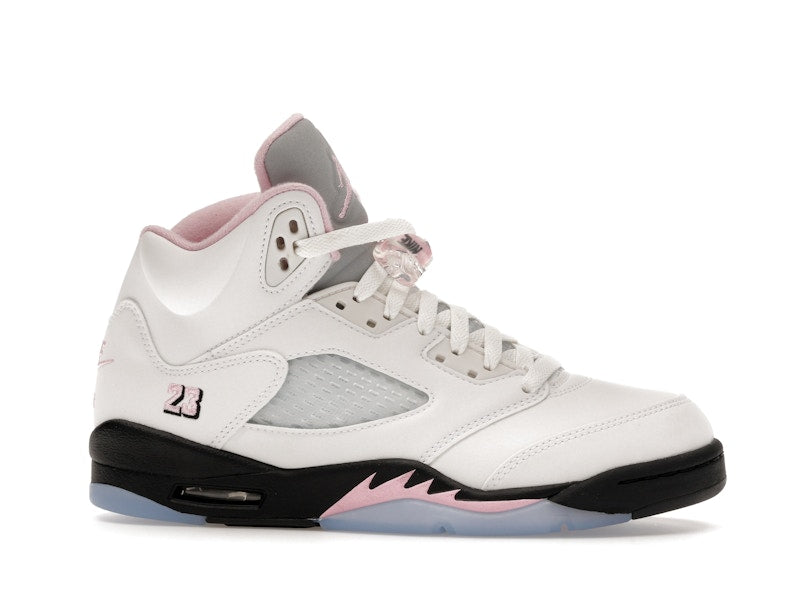 Air Jordan 5 Retro Medium Soft Pink (GS) - White/Medium Soft Pink/Black - HQ7980-102 - 01