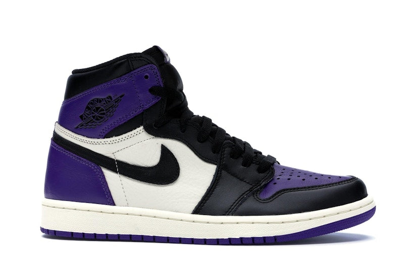 Air Jordan 1 Retro High Court Purple - Court Purple/Black-Sail - 555088-501 - 01