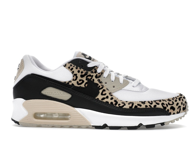 Nike Air Max 90 Leopard Sanddrift Black (Women's) - White/Sanddrift/Hemp/Black - IF1619-100 - 01