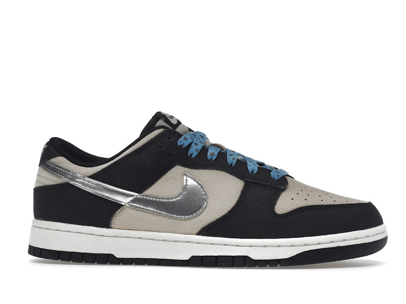 Nike Dunk Low Starry Laces (Women's) - Light Bone/Metallic Silver/Black - DZ4712-001 - 01