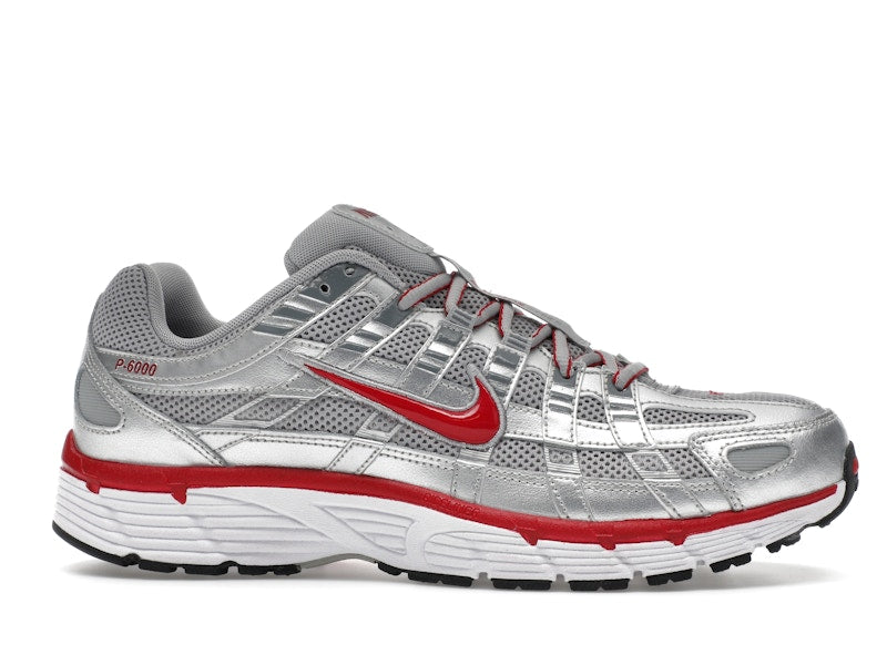 Nike P-6000 Metallic Silver Gym Red - Metallic Silver/Flat Silver/Cool Grey/Gym Red - CD6404-024 - 01
