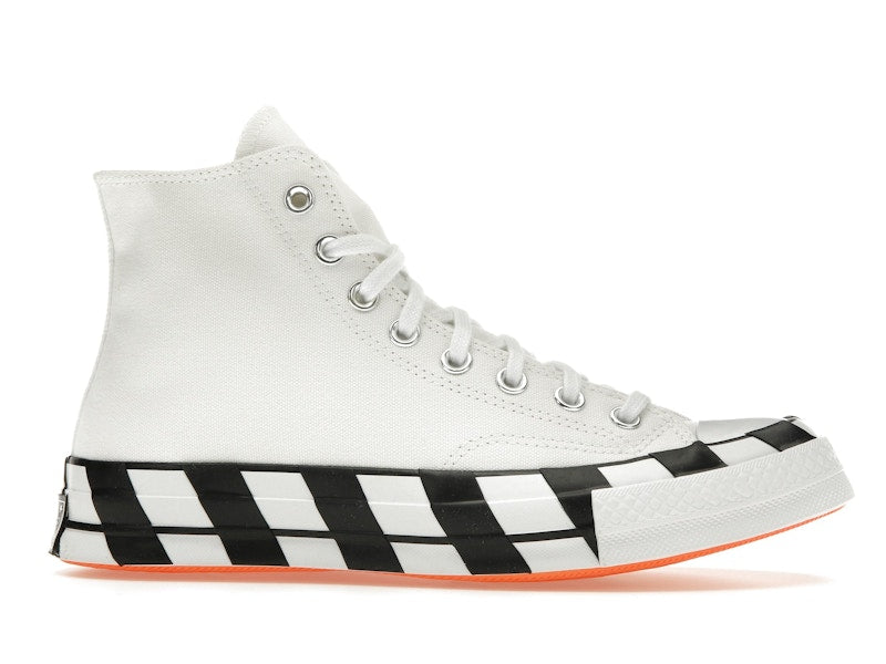 Converse Chuck Taylor All Star 70s Hi Off White - White/Bold Orange-Black - 163862C - 01