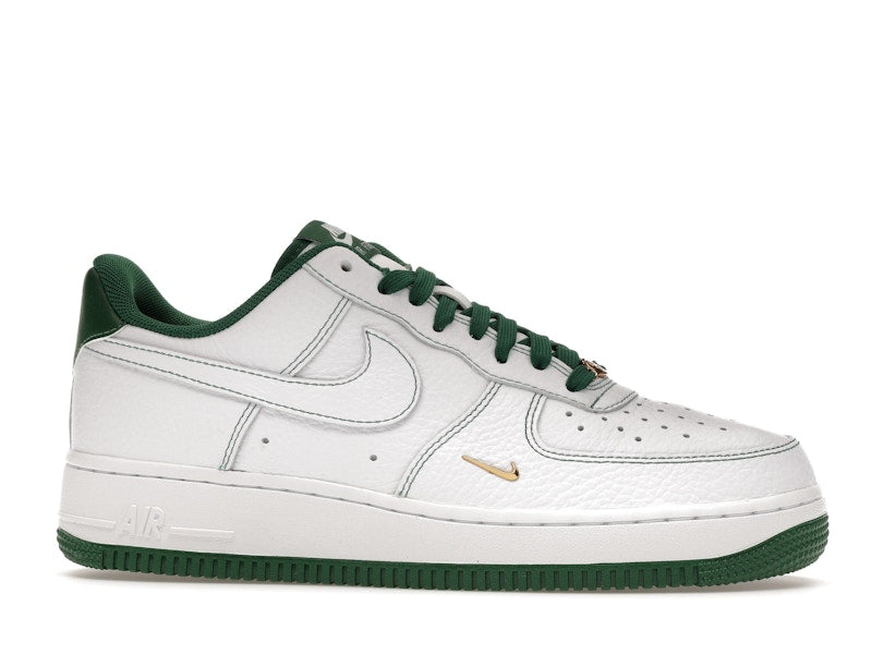 Nike Air Force 1 Low Mini Jewel White Gorge Green (Women's) - White/Metallic Gold/Gorge Green - IB6543-102 - 01
