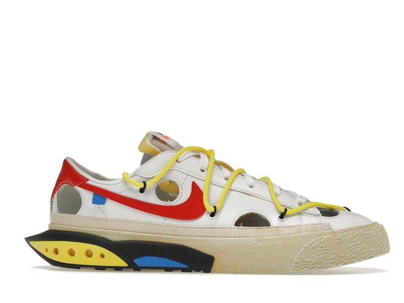 Nike Blazer Low Off White University Red - White/University Red/Off White - DH7863-100 - 01