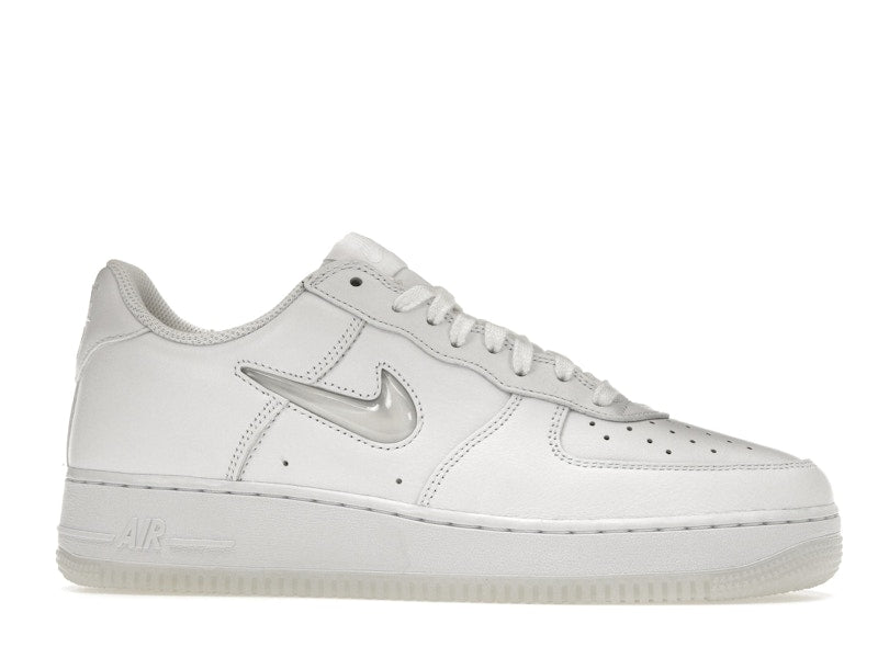 Nike Air Force 1 Low '07 Retro Color of the Month Jewel Swoosh Triple White - White/White-White - FN5924-100 - 01