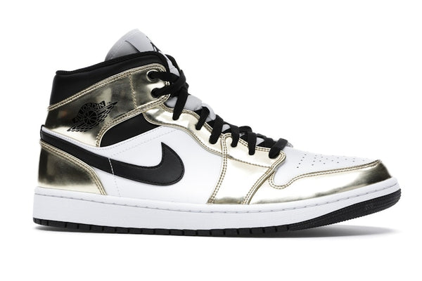 Air Jordan 1 Mid Metallic Gold Black White - Metallic Gold/Black-White - DC1419-700 - 01