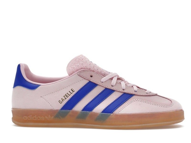 adidas Gazelle Indoor Clear Pink Lucid Blue (Women's) - Clear Pink/Lucid Blue/Gum - JI1371 - 01