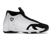 Air Jordan 14 Retro Black Toe (2024) - White/Varsity Red/Black/Metallic Silver - 487471-160 - 01