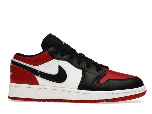 Air Jordan 1 Low Bred Toe (GS) - Gym Red/White-Black - 553560-612 - 01