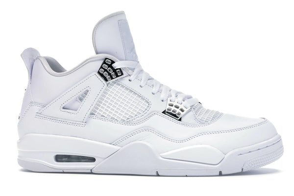 Air Jordan 4 Retro Pure Money (2017) - White/Metallic Silver-Pure Platinum - 308497-100 - 01