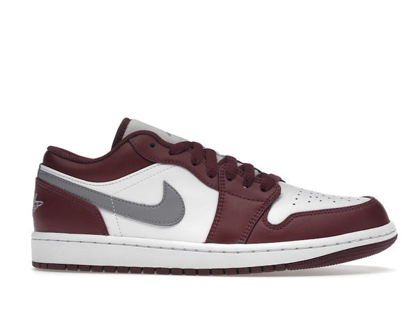 Air Jordan 1 Low White Bordeaux - White/Bordeaux/Grey - 553558-615 - 01
