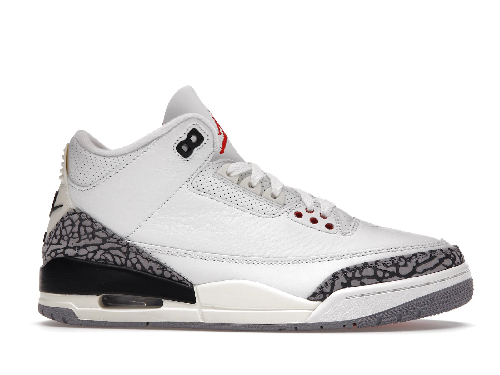 Air Jordan 3 Retro White Cement Reimagined - Summit White/Fire Red/Black/Cement Grey - DN3707-100 - 01
