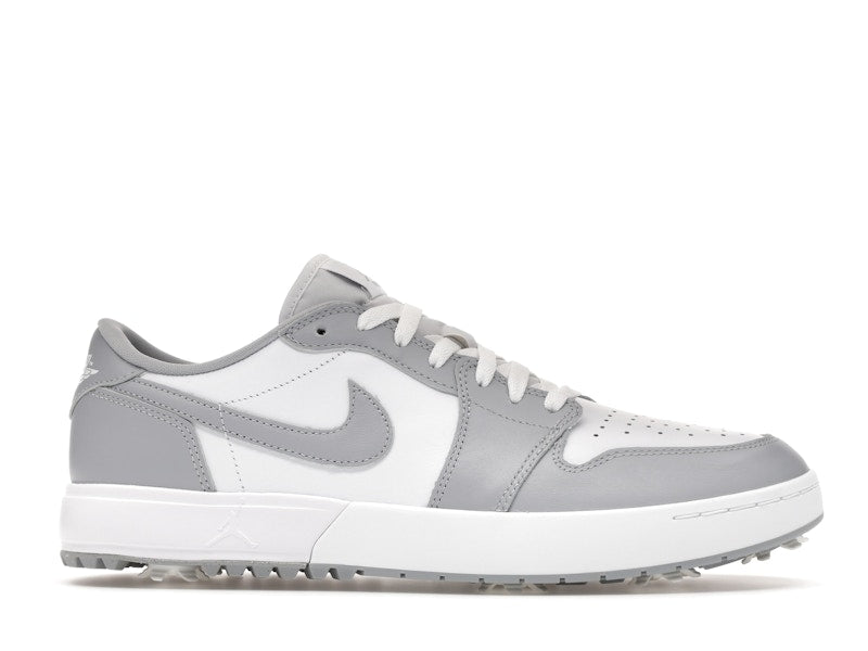 Jordan 1 Low Golf Spiked Wolf Grey White - vue 2