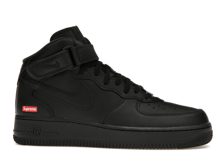 Nike Air Force 1 Mid Supreme Black - Black/Black-Black - FZ8784-001 - 01