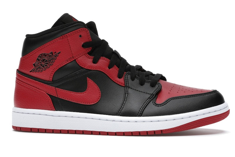 Air Jordan 1 Mid Banned (2020) - Black/University Red-Black-White - 554724-074 - 01
